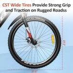 E-TOTEM 27.5" Electric Bicycle for Adults with 21-Speed Gear and Mechanical Disc Brakes, E-Bike with 48V 10.4Ah Removable Battery Up to 40 Miles of Range, Electric Bike with Suspension Fork - Image 6