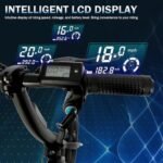 TESORO Folding Electric Bikes for Teens - 16" Electric Mini Bike, 20MPH Ebike with 450W Motor, 36V Lithium-ion Battery,LCD Display,Dual Suspension,Foldable Electric Bicycle for Adults 13+, UL 2849 - Image 6