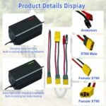 72V 20Ah Ebike Battery 72V Battery 72V Lithium Ion Battery 72V Electric Bike Battery with 3A Charger, XT60 Extension Cord, XT90 Connector , Anderson Connector for 200-2500W Electric Bicycles Motor - Image 5