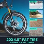 VITILAN i7 Pro Electric Bike Adults Folding 750W BA-FANG/E-iwol Motor Fat Tire Ebike Removable 16AH/20AH Cell Battery Full Suspension Electric Bicycle 8-Speed - Image 5