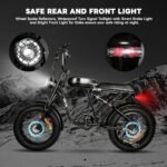 Updated 2000W Electric Bicycles for Adults with 20Ah 48VRemovable Battery 34MPH 50-80Miles Electric Mountain Bike with 7 Speed Hydraulic Disc Brake 20"×4.0 Fat Tire Ebike-Black - Image 7