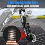 SUDOO YOCLE 26" Electric Bike for Adults with 288Wh 36V 8AH Removable Battery, 40Miles 20MPH Electric Mountain Bike with 350W Brushless Motor, Ebike Light Weight, Electric Bicycles with 7-Speed - Image 7