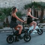 Electric Bike for Adults Teens,DYU D3F 14" Folding Electric Bicycle,Commuter City E-Bike with 250W Motor and 36V 10AH Lithium-Ion Battery,40-45miles Travel Range - Image 5