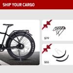 E-Scout, 750W Electric Bike Adults, Up to 60Miles Motor Ebike, 48V 15Ah Battery, 26'' Fat Tire 28MPH Men Women Bicycle for Snow Beach Mountain Off Road Commuter - Image 5