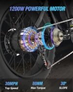 Electric Bike for Adults,                 /                /                /                    ,25/30/35MPH Dirt Bike, 48V 15/20AH,52V 40AH Removable Battery, Max 50-180Miles Motorcycle, 20" Fat Tire Ebike, 7-Speed & UL Bicicleta - Image 3