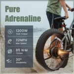 Fucare Taurus 1200W Peak Electric Bike for Adults 48V 25AH Battery Mountain EBike, Up to 32MPH & 100 Miles, 26''×4.0'' Fat Tire Electric Bicycle, 4.5A Fast Charger, Shimano 8 Speed, Hydraulic Brake - Image 3