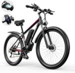 Electric Bike for Adults,750W Brushless Motor,21 Speed Gear,32MPH 55 Miles Ebike,48V15Ah Removable Battery Electric Mountain Bike,Commuting E Bike with Fork Suspension