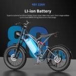 T1 Electric Bike for Adults 48V 15/20AH Lithium Battery 1000W Off Road Snow Urban Commuter Electric Bicycle, 30MPH,Shamano 7-Speed, 20" Fat Tire Electric Dirt Bike for Adults - Image 5