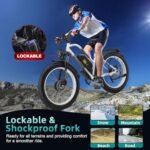 2000W Dual Motor Electric Bike for Adults-30MPH Ebike with 26" x 4" Fat Tire48V23Ah Removable Battery,and 7Speed Hydraulic Disc Brake, All-Terrain E-Bike for Off-Road Mountain and Snow。 - Image 5