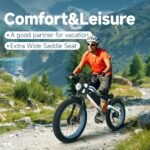 Electric Bike for Adults, 7-Speed-Gear E-Bike, Fat Tire Dual Motor Removable Battery Ebike, 60 Miles Off Road Mountain Electric Bicycle with Dual Hydraulic Disc Brakes… - Image 5