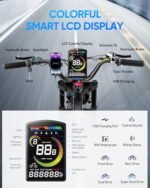 2000W Dual Motor Ebike, eAhora JulietⅢ (2024 New) 52V 60Ah Long Range Electric Bike Up to 33Mph Fat Tire Electric Bike Full Suspension Electric Bike for Adults - Image 7