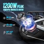 Juliet(24 New) 48V 60Ah Peak 1200W Electric Bike for Adults, Up to 200 Miles Long Range Electric Bike Full Suspension, 4.0 Fat Tire E Bike Shimano7-Speed 4-Piston Hydraulic Brake, UL2849 - Image 3