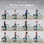 sixthreezero Around The Block Women's Electric Bicycle, 7 Speed Beach Cruiser eBike with Rear Rack, 250/500 Watt Motor, 26 Inch Wheels, Multiple Colors - Image 5