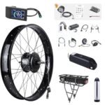 BAFANG 48V 750W Rear Hub Motor : 26 20 Inch Fat Tire Electric Bike Conversion Kit with Battery (Optional) for Rear Cassette Wheel with LCD Display & PAS