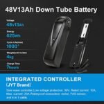 YOSE Power 26 inch e-bike conversion kit 48V500W rear motor with 48V13Ah lithium battery and rear wheel 6S/7S/8S/9S Cassette /Screwed pinion, integrated controller, LED display, pedal sensor electric bike hub motor - Image 3