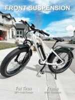 HAOQI 750W(Peak 1000W) Leopard Pro Electric Bike for Adults, 48V 20AH Removabl Battery Mountain Bike,26" x 4.0 Fat Tire Ebike with 28MPH, 7-Speed,UL 2849 Certified - Image 4