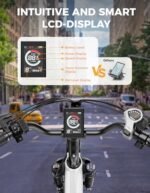 Jasion Roamer ST Electric Bike for Adults, 1200W Peak Motor Max 62miles & 28MPH City Cruiser Ebike,26'' Commuter Ebike, 528WH Removable Battery,7-Speed Electric Bicycles, Front Suspension Bicycles - Image 2