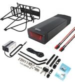 Joyisi Ebike Battery 52V 48V 20AH Lithium ion Battery with Charger, USB Port, Rack and Taillight, Electric Bike Battery for 1000W Bike Motor Kit - Image 6