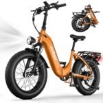 Electric Bike for Adults, 20" X4 Fat Tire Ebikes with Peak 1000W Brushless Motor, 648Wh Removable Battery, Step-Thru E Bicycle Bike up to 28MPH, 7-Speed, Knight