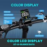 V3 Electric Bike for Adults, Folding Fat Tire Ebike 750W 20” x 4.0" 28MPH E-Bike 48V 13AH Electric Bicycle Shi-Mano 7-Speed - Image 4