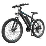 ANCHEER 500W 26" Electric Bike for Adults, [Peak 750W], 48V 10.4Ah Battery, Up to 55 Miles, 3H Fast Charge, Electric Mountain Bike, 2.1" eMTB Tire, 21 Speed, 22MPH Adults Electric Bicycle