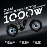 eAhora Terra Ⅱ Dual Motors Peak 2000W Electric Bike for Adults, 30+MPH 48V20A Battery, 20"*4.0 Fat Tire Mountain Electric Bicycle,7 Speed Dual Hydraulic Brakes Full Suspension Electric Bike - Image 2