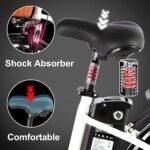 DYU Electric Bike, 26 Inch Smart Electric Bicycle with 6 Speed Shifting, 12.5Ah 36V Removable Battery, City Urben E-Bike with Basket, Adjustable Seat Height, Unisex Adults - Image 4