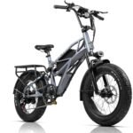Fucare Scorpio 750w (1200w Peak) Electric Bike for Adults 33MPH 80 Miles 48V 20Ah LG Battery EBike, Full Suspension 20"×4.0" All-Terrain Fat Tire Electric Bicycles, Dual Hydraulic Brake
