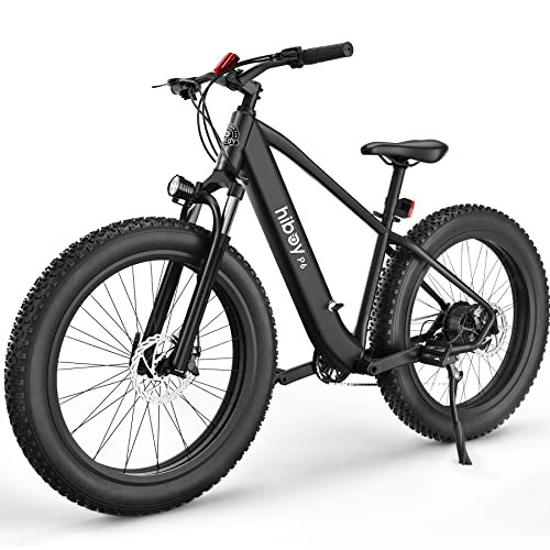 Version 1.0.0 Hiboy P6 Electric Bike for Adults, 28MPH 62.1Miles Range 1000W Peak Motor 48V 13Ah Removable Battery Ebike, 26” x 4.0" Fat Tire Electric Bicycle, Shimano 7 Speed, Hydraulic Suspension, UL Certified - Image 1