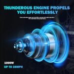 Ranger Electric Bike for Adults,26"*4"Ebike with Peak 1400W Motor,3A Fast Charge,Up to 65 Miles,720Wh Removable Built-in Battery,7-Speed Hydraulic Brakes Electric Bicycle with Fork Suspension - Image 3