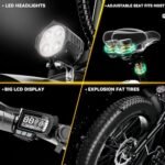 Folding Electric Bike for Adults, 1000W Motor(1500W Peak),30MPH, 60Mile,48V 20AH Battery,20" Fat Tire Foldable Electric Bicycle,Commuter Beach Snow E-Bikes,7-Speed - Image 4