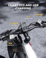 CycVerve Electric Bike for Adults,1400W Peak Motor City Cruiser Ebike,48V Removable Battery,28MPH 75Miles Step-Thru Electric Bicycle,26" x 4.0 Fat Tire Full Shock Absorber Commuter E Bike - Image 4