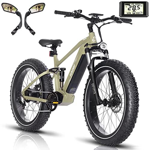 Version 1.0.0 HAOQI 750W (Peak 1000W) Cheetah Electric Bike for Adults, 48V 16AH/25Ah Removable Batteries Ebike, Brushless Motor up to 28MPH, 7-Speed, 26" x 4.0 Fat Tire Mountain Bike,UL 2849 Certified - Image 1