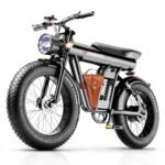 E Bikes for Adults Electric, Electric Motorcycle with 1200W Brushless Motor, 20 Inches Fat Tire Electric Bike, Electric Bicycle with Full Suspension, 20AH Removable Battery, Travel Bag