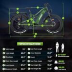 Swift Horse Pro(2024 Newest Upgraded) 1800W Electric Bike for Adults, 48V 25Ah Samsung Cells Battery Up to 35MPH &105 Miles long Range Ebike, 26" Fat Tire Full Suspension Electric Mountain Bike - Image 6