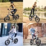 Auloor X6 Folding Electric Bike for Adults - 500W(Peak 750W) Motor, 48V 10.4Ah Battery, 21Mph Ebike, 20"x2.4" Fat Tires, Shock Absorber, Lightweight - Ideal for Commuting, Unisex E-Bike - Image 7