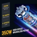 PEXMOR Electric Bike for Adults, 350W (Peak 500W) City Commuter Ebike w/36V 12.5AH Removable Battery, 26" Cruiser Electric Bicycle 6-Speed | Dual Shock Absorber, Complies to UL2849 - Image 2