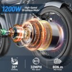 Electric Bike for Adults,Ebike with 1200W Brushless Motor,23.2Ah Battery,UL&GCC Certification,20”x4.0 Fat Tire,32MPH Commuter Electric Bicycle,with Front/Rear Turn Signals - Image 2