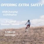 Rattan Pathfinder Electric Bike for Adults,28MPH 65Miles Ebike,Peak 1500W Motor Electric Mountain Bike with 48V 15AH Removable Battery,26 * 4 Fat Tires Ebike for Adults,7-Speed - Image 6