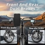 Folding Electric Bike, Peak 600W Motor Folding Electric Bicycle Up to 25MPH 30Miles City Folding Ebike with 48V/13A Large Capacity Removable Battery and LCD Display - Image 4