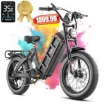 Juliet [2024 Latest] Electric Bike for Adults Peak 1200W 31MPH 48V/60Ah 100+Miles Long Range Ebike Full Suspension Electric Bike with Dual Hydraulic Brake, Colorful Display