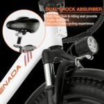 SENADA Electric Bike for Adults, 20 x 3.0 Fat Tire Folding Electric Bicycle, 750W Peak Foldable Ebike 25MPH 65Miles Range, Dual Suspension & 7-Speed with Rear Seat Cushion - Image 2