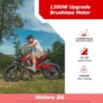 Ebikes Electric Bike for Adults,12.5Ah/18.2Ah Battery 40-90Km Range,1000W/1200W Motor Hidoes E Bike for Adults Electric Mountain Bike for Mens,20"/26" Fat Tire Electric Bike 7-Speed - Image 2