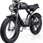 Electric Bike for Adults, 1500W 32MPH,48V 23AH,Max 75Miles Electric Motorcycle 20" Fat Tire Dirt Bike, 7-Speed E-Bike Dual Shock Absorber All-Terrain E Bike for Mountains, Snow, Sand, Road