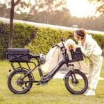 Totem Electric Bike - 1000W Peak Motor Adult Electric Bicycles, 20"×3.0" Fat Tire Cargo Ebike with 48V 15Ah Removable Lithium Battery, 7 Speed Gears, Mechanical Locking Suspension Fork - Image 5