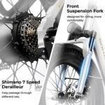 SOHAMO S3 Electric Bike for Adults, 750W Brushless Moter, 28Mph Foldable Electric Bicycles with 48V 15/20Ah Removable Battery, Max Up to 40/60Miles, 20" Fat Tire Ebike for Road, Sand, Mountain - Image 4