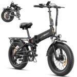 Jasion X-Hunter Electric Bike for Adults,1400W Peak Motor 30MPH Max Speed,48V 13AH Removable Battery, Full Suspension System Design,20''*4.0 Fat Tire Foldable Ebike 7-Speed Bicycles