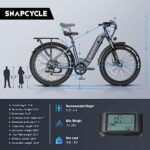 R1 Step Electric Bike for Adults with 48V 14Ah Samsung Removable Battery,1000W Peak Motor 28MPH, 26''* 4'' Fat Tire Step-Thru Ebikes for Adults, Hydraulic Brake Commuter E-Bike, 7-Speed UL - Image 6