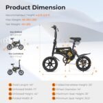 Goplus Electric Bike for Adults, 14” Folding Electric Bicycle w/ 350W Motor, 36V Battery, Twist Throttle, Adjustable Saddle, Waterproof City Cruiser Mini E-Bike with Cruise Control, 90% Pre-Assembled - Image 6