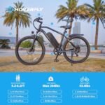 HOVERFLY OUREA Electric Bike 26", 750W Peak Motor Mountain Ebike, Up to 40 Miles 20MPH Removable Battery, 7-Speed and Shock Absorber, Electric Commuter Bike for Adults - Image 6